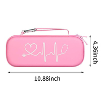 Estuche de EVA a prueba de golpes para estetoscopio, bolsa de almacenamiento portátil impermeable, estuche de viaje rígido para estetoscopio, bolsa protectora