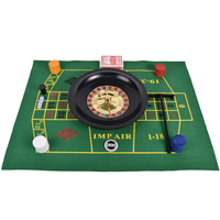 Offres Spéciales d'usine 10 pouces platine vinyle russe Roulette roue Party Fun 5 en 1 Casino jeu ensemble