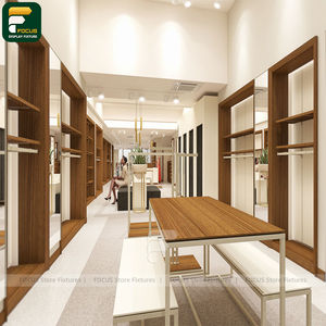 Présentoir de Magasin de Vêtements Minimaliste : Armoire à Grille Ouverte pour Vêtements, Disposition Flexible - Product Image 3