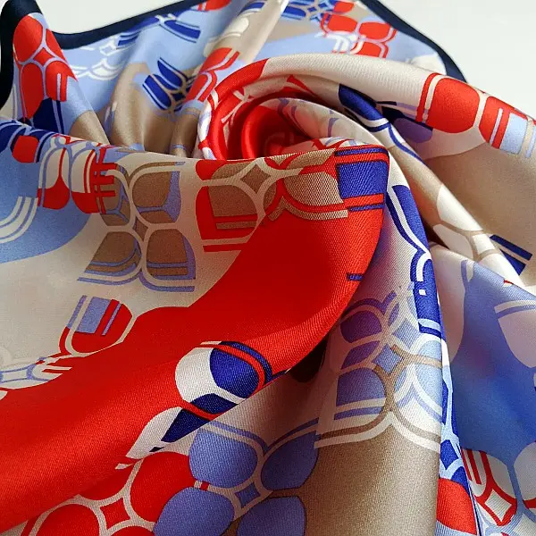 No mínimo 100% bufanda de seda pura bufandas de seda impresas personalizadas Suzhou