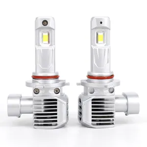 2024レトロフィットLEDカーライトアクセサリー90w8000lm 6500k 9005 LEDヘッドライトキットプラグアンドプレイ自動照明システムLEDランプ