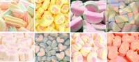 Machine à fabriquer des bonbons, ligne de production de guimauves moelleuses, guimauves fourrées au chocolat