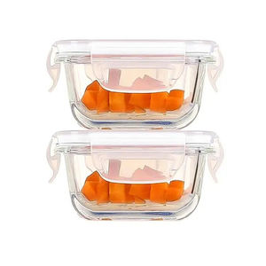 Boîte à lunch carrée cloisonnée de 490ml, peut être chauffée au micro-ondes, adaptée pour apporter des repas <span class=keywords><strong>en</strong></span> <span class=keywords><strong>semaine</strong></span> - Product Image 3