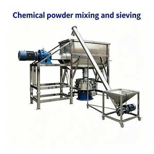 Linea di miscelazione e setacciatura a nastro per farina fine di amido di cassava da 1000L e 2000L - Product Image 1