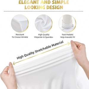 Mantel Personalizado de 6 y 8 Pies, Cubierta Plegable para Mesa, Mantel para Exposiciones y Eventos, Mantel Rectangular - Product Image 6