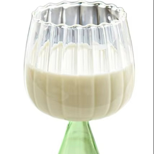 Panique achat <span class=keywords><strong>gobelet</strong></span> en verre crêpe <span class=keywords><strong>gobelet</strong></span> de fête Plastique personnalisé bleu vert gobelets en cristal - Product Image 2