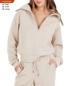 Completi <span class=keywords><strong>Sportivi</strong></span> da <span class=keywords><strong>Donna</strong></span> per il Tempo Libero, Produzione Personalizzata all'Ingrosso, Felpa con Zip a Maniche Lunghe e <span class=keywords><strong>Pantaloni</strong></span> a Gamba Larga, Taglie Forti - Product Image 1