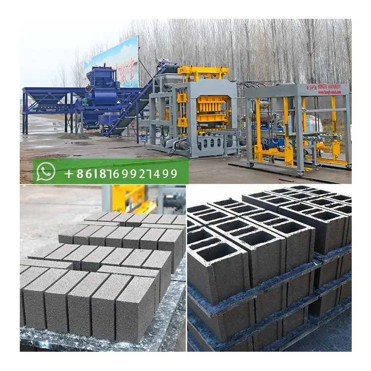 Высокоэффективная QT15-15 машина для производства бетонных блоков, машина для производства Цементных Блоков
