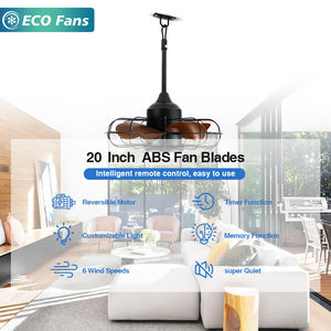 <span class=keywords><strong>Ventilador</strong></span> <span class=keywords><strong>de</strong></span> <span class=keywords><strong>Techo</strong></span> LED DC Moderno para Exteriores, Impermeable IP44, con Control Remoto Inteligente, Cuerpo <span class=keywords><strong>de</strong></span> Hierro Resistente al Óxido - Product Image 1