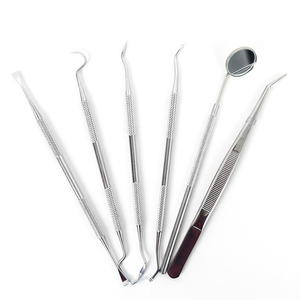 6 cái nha khoa cơ bản kiểm tra dụng cụ Chẩn đoán vệ sinh răng miệng <span class=keywords><strong>Kit</strong></span> răng sâu làm sạch công cụ thiết lập - Product Image 3