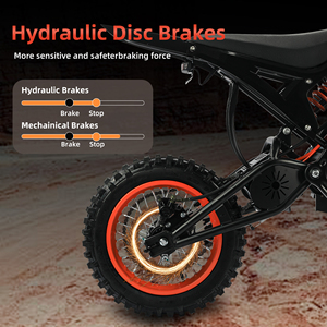 Moto tout-terrain pour adultes US Western Warehouse Dirt Bike 3000W 34MPH 200N.M avec service de livraison en 3-7 jours, moteur puissant 3000W - Product Image 4