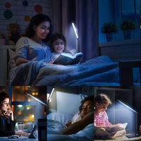 Lampe de bureau LED avec chargeur sans fil, 5 températures de couleur, variateur tactile, pliable, protection des yeux, lampe de lecture pour l'étude et le bureau