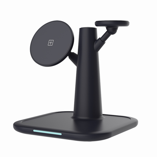 Fast Wireless Magnetic Charging Stand 3 in 1 Wireless Charger with PD 3.0 OTP 5V/2A Foldable Adapter for Phone Accessories
