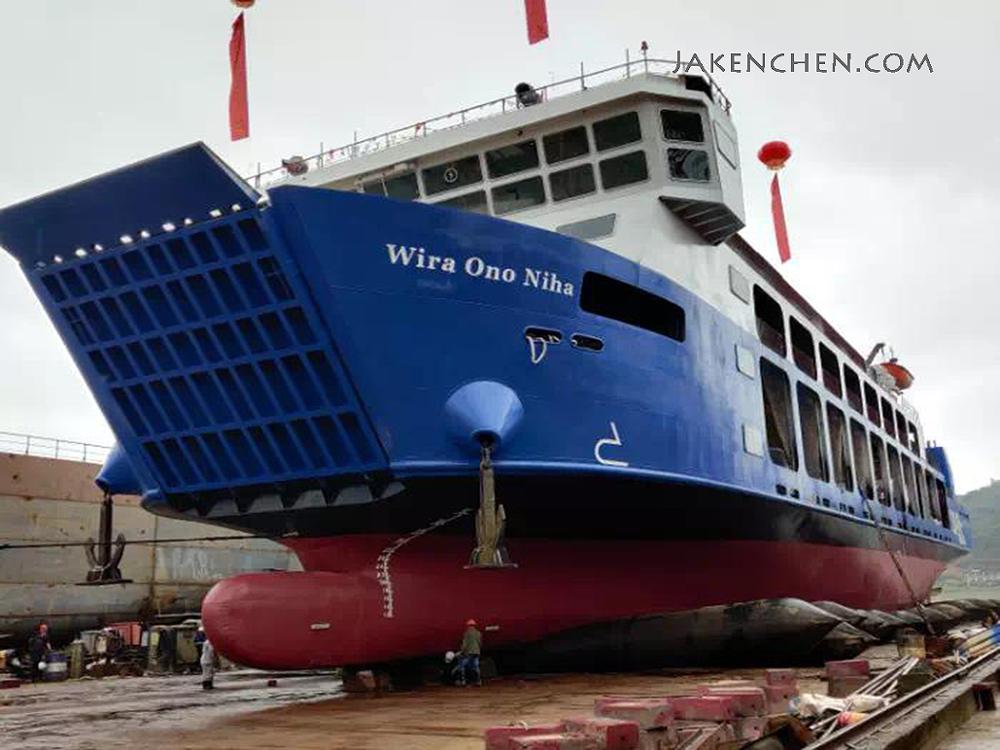 27 Trucks 499ropax RORO Passenger Ship Ferry for Sale