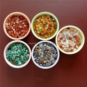 סין מקומי מעורב אבן גרניט טבעי אבן סלע משטח המכונה מתפורר חלוקי אבן לקישוט גינה למכירה - Product Image 2