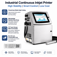 Máquina de Codificación CIJ Industrial de Alta Velocidad 390m/min IPS-C550 IP65 con Soporte de Acero Inoxidable para Número de Serie Dinámico en Cartón y Plástico