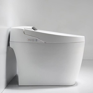 WC Smart MONDI Economico per Hotel e Casa, Monoblocco a Pavimento con Doppio Scarico, Telecomando, P-Trap/S-Trap, Controllo Vocale, Bianco, Riscaldato - Product Image 2