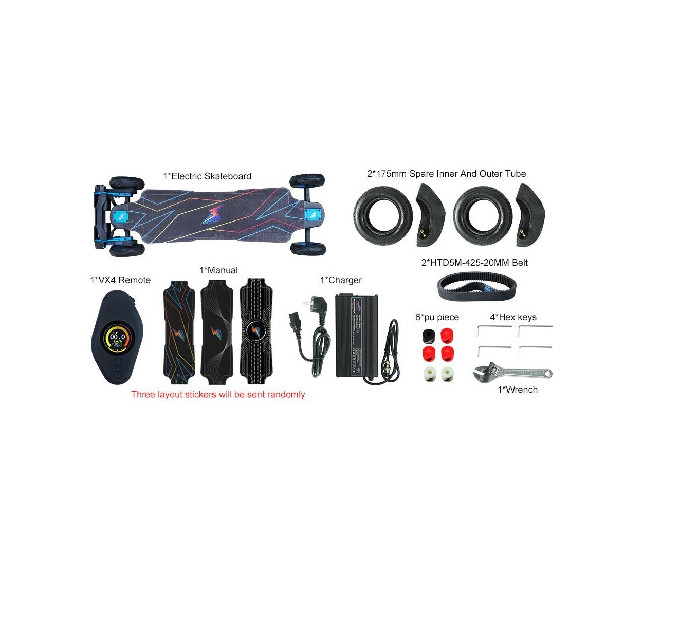 Ensemble complet F1 noir par avion