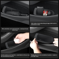 Boîte de rangement pour porte avant de voiture, accessoires intérieurs pour Tesla Model Y Juniper YL 2025, poubelle de voiture, bac de rangement pour déchets