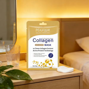 Maschera Viso Antirughe con Collagene Idrolizzato e Acido Ialuronico, Idratazione Profonda, Migliora l'Elasticità e la Luminosità della Pelle, 10 Volte Più Collagene - Product Image 1