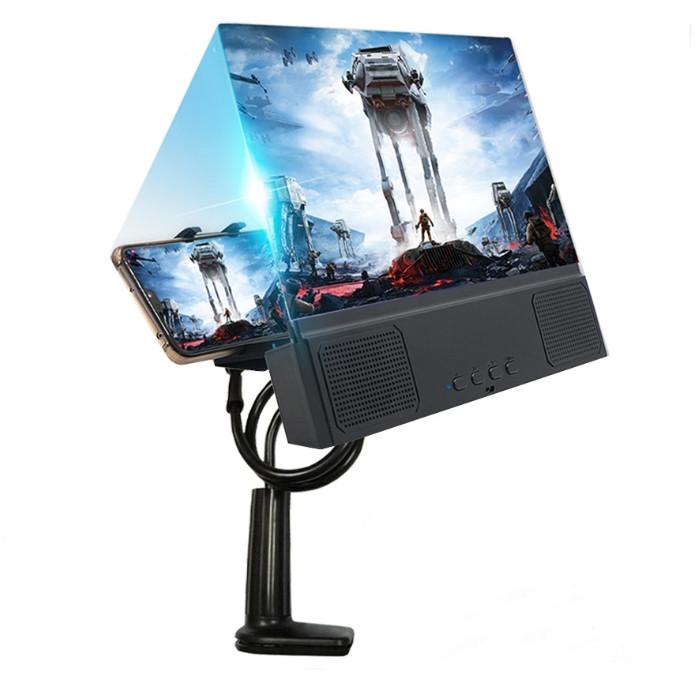 L2 bluetooth динамик 3D подставка для мобильного телефона Лупа экран