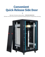 Armoire serveur sur pied de 1,6 m de profondeur, 19 pouces, 1640*600*800 mm, en acier laminé à froid SPCC, pour centre de données et réseau.