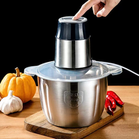 Mesin Fufu elektrik Mini murah kualitas tinggi Blender Chopper Modern, desain Novel harga pabrik prosesor makanan plastik/