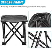Haute qualité Mini sac à dos pliable chaise de Camp extérieur adulte Portable tabouret Pop up Camping tabouret