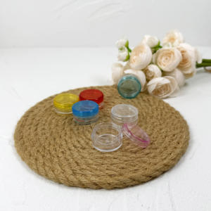3g-10g Clear Portable <b>Mini</b> Plastic Cosmetic Jar with Top Lid for Travel <b>Storage</b> - Product Image 6