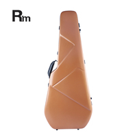 MOON-GC-GD Étui de guitare électrique en plastique renforcé de fibre de verre en forme de pistolet Coque rigide Compression Étanche Fermeture à loquet