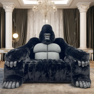 Sofá Personalizado Esponjoso <span class=keywords><strong>Godzilla</strong></span> Nuevo Diseño Para Sala De Estar Interior Conjunto Chesterfield Reclinable Para Lobby De Hotel Villa Cama Con Forma De <span class=keywords><strong>Gorila</strong></span> De Cuero - Product Image 5