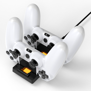 เครื่องชาร์จคอนโทรลเลอร์เกมไร้สายสําหรับฐานชาร์จคู่คอนโทรลเลอร์ <span class=keywords><strong>PS4</strong></span>/slim/pro - Product Image 5