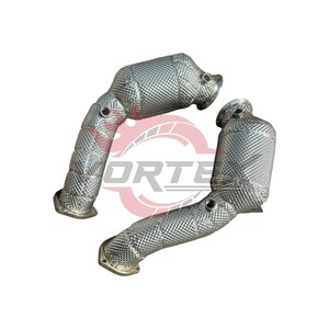 ท่อลงแคทสแตนเลสสตีล Vortex 304 แบบไหลสูง สำหรับ Aston Martin DBX 4.0T V8 ปี 2020–2025 พร้อมแผ่นกันความร้อน ไม่มีไฟเตือน CEL - Product Image 2