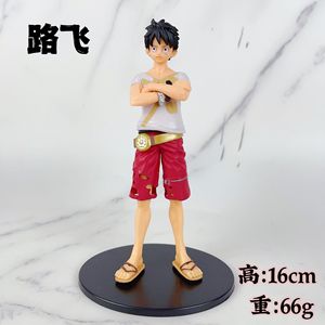 หุ่นโมเดลอนิเมะ8แบบ16ซม. หนึ่งชิ้น, หุ่นแสดงละคร Luffy Nami Zoro Sanji Shanks usopp - Product Image 5