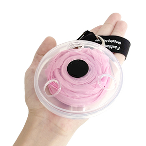 Ultra Small 5L Auto Stretch Storage Reusable Nylon Folding <b>Disc</b> Shopping Bag to Roll Up - Product Image 4