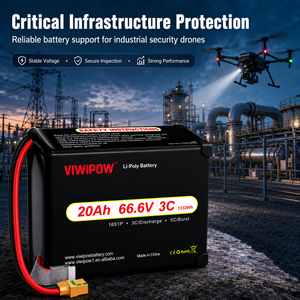 Batterie de drone au lithium-ion semi-solide VIWIPOW à haute densité énergétique personnalisée, 20Ah 18s 3C 320wh/kg pour drone UAV - Product Image 3