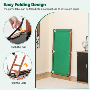 <span class=keywords><strong>Mesa</strong></span> de <span class=keywords><strong>Billar</strong></span> Compacta y Económica, Fácil de Guardar, para Interiores y Exteriores, para Niños, Adolescentes y Uso Familiar - Product Image 5