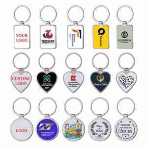 Wholesale Custom Photo Metal Keychain Sublimation Blank <b>Key</b> <b>Ring</b> Ideal Memorial and Promotional Gift for Couples, Family & Brand - Product Image 1