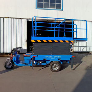 핫 세일 유압식 삼륜 가위형 리프트 테이블 트라이시클 경제적인 이동식 가위형 리프트 플랫폼 - Product Image 1