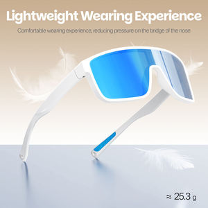 Lunettes de soleil pour hommes avec logo personnalisé, monture verte tendance en TR90, verres polarisés TAC et charnière à ressort - Product Image 3