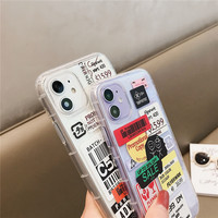 Étui de téléphone simple avec code QR pour iPhone 7 8 Plus 14 13 12 Mini 11 Pro X XS Max XR Mode européenne Ins Clair Housse souple