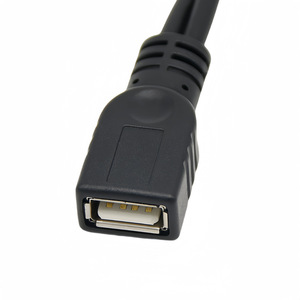 สายต่อขยาย USB 2.0 1 หญิง ต่อ 2 ชาย ตัวแยกข้อมูลพร้อมแหล่งจ่ายไฟ สายทองแดง ฉีดขึ้นรูป - Product Image 1