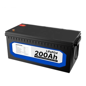 Batterie LiFePO4 12V 200Ah, BMS 100A Max, batterie au lithium 2560Wh avec charge rapide pour système d'énergie solaire, camping - Product Image 2