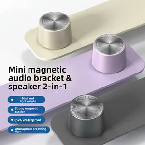מיני רמקול בלוטות' עם רמקול קטן אלחוטי מגנטי למחשב נייד, סנכרון סטריאו נייד TWS, <span class=keywords><strong>Bluetooth</strong></span> 5.3, IPX6 - Product Image 5