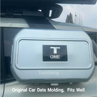 Accessoires de modification extérieure de voiture, barre de toit en alliage d'aluminium, échelle latérale de voiture, boîte à outils latérale pour accessoires Jetour T1