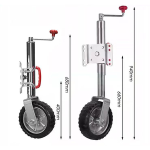 <span class=keywords><strong>Rueda</strong></span> <span class=keywords><strong>Jockey</strong></span> de acero de 10 pulgadas, Columpio de goma sólida, capacidad de 900KG, <span class=keywords><strong>caravana</strong></span>, RV, barco, remolque, piezas de gato, accesorios de nueva condición - Product Image 3