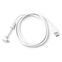 Cable de Carga y Datos USB 2.0 Tipo A Macho a Tipo C Macho con Núcleo de Ferrita, 1.8M, Blanco, PVC, Carga Rápida y Sincronización para Teléfono y Tableta
