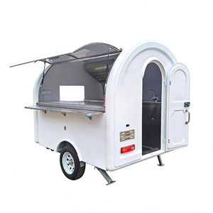 Carrito de Venta Móvil Multifuncional de Acero Inoxidable de 2 Ruedas para Hot Dogs, Helados y Comida Rápida, Uso Comercial - Product Image 1