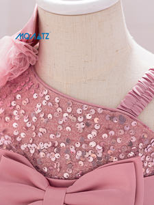<span class=keywords><strong>Robe</strong></span> Princesse Courte à Paillettes et Épaules Dénudées pour Bébé Fille MQATZ, Style Soirée Enfant, Prix Compétitif, OEM ODM AL195XZ - Product Image 6