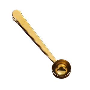2-in-1 <b>Coffee</b> Scoop Stainless Steel <b>Coffee</b> Powder Measuring Scoop with Sealing Clip Tea Milk Powder Scoop <b>Coffee</b> Accessories - Product Image 2